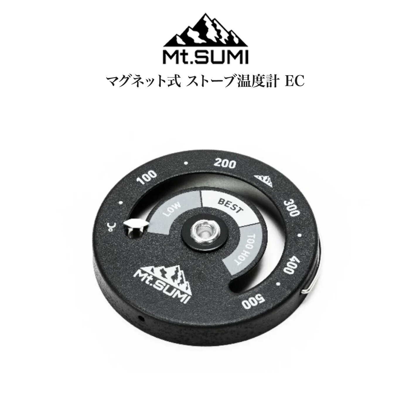 Mt.SUMI(マウントスミ) Magnetic Stove Thermometer Enamel Coat マグネット式 ストーブ温度計 EC sf25fwt...