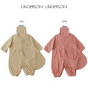UNDERSON UNDERSON アンダーソンアンダーソン パイルセンター開きロンパース uubco211202 汗取りパット スタイ 3点SET ベビーワン...