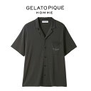ジェラートピケ オム GELATO PIQUE HOMME 接触冷感 COOLレーヨンシャツ pmct252372 ジェラピケ メンズ パジャマ ルームウェア ...