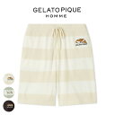 ジェラートピケ オム GELATO PIQUE HOMME エアリーモコドッグアップリケハーフパンツ pmnp252946 メンズ ルームウェア 部屋着 パジャ...