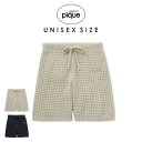 GELATO PIQUE ジェラートピケ UNISEX ワッフルハーフパンツ punp241086 ジェラピケ ユニセックス メンズ レディース ボトムス 部屋着 ルームウェア パジャマ ギフト プレゼントにおすすめ 2024春 セレクト雑貨ムー