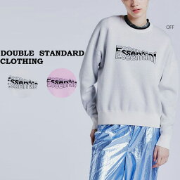 (0の付く日ポイント10倍)DOUBLE STANDARD CLOTHING ダブルスタンダードクロージング ESSENTIAL / ジャガードロゴトレーナー 2509060241 レディース ダブスタ トップス スポーティー カジュアル20セレクト雑貨ムー