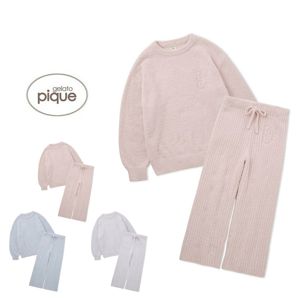 gelato pique ジェラートピケ カラフルパウダープルオーバー&ロングパンツセット pwnt245351 ジェラピケ レディース 冬 ルームウェア 部屋着 上下セット セットアップ パジャマ ギフト プレゼント セレクト雑貨ムーのサムネイル