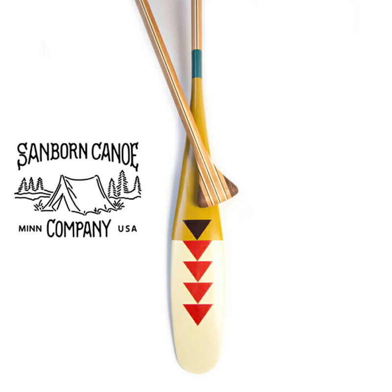 SANBORN CANOE COMPANY サンボーンカヌー Artisan Painted Paddles CASTLE DANGER カヌーパドル 7scapcdg H1470mm ウォールナット ハンドメイド インテリア カヤック カヌー SUP セレクト雑貨ムー
