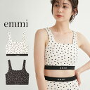 (1日限定ポイント最大10倍)emmi yoga エミ ヨガ eco ドット柄ブラトップ 14wct244207 レディース トップス サスティナブル スポーテ...