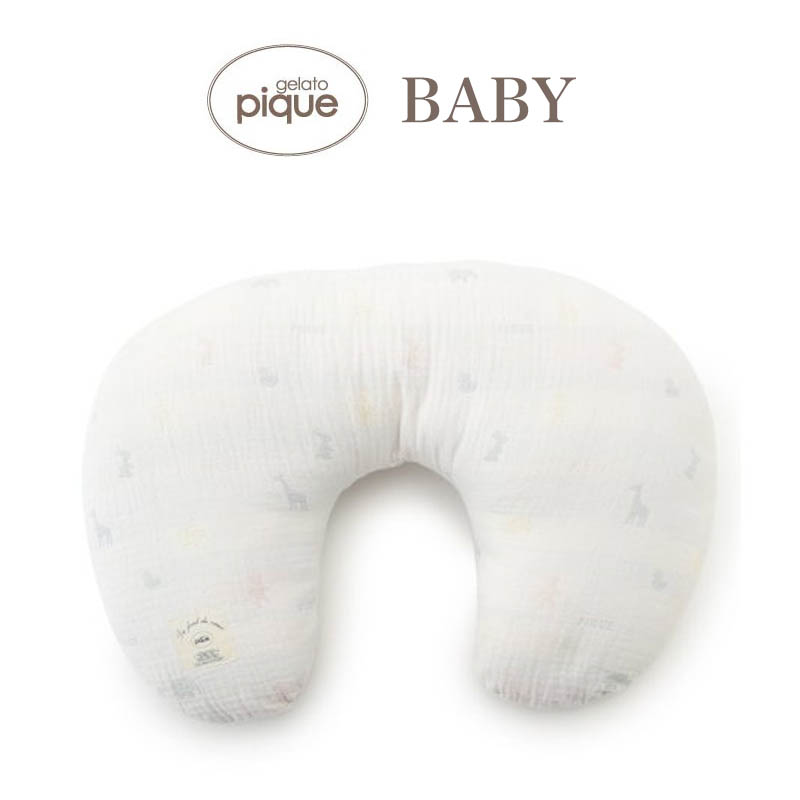 gelato pique baby ジェラートピケ ベビー baby アニマルモチーフジャガード3重ガーゼ授乳クッション pbgg209731 赤ちゃん ジェラピケ ベビー用品 出産祝いのプレゼント ギフトにオススメ (ギフトBOX対応不可) セレクト雑貨ムーのサムネイル
