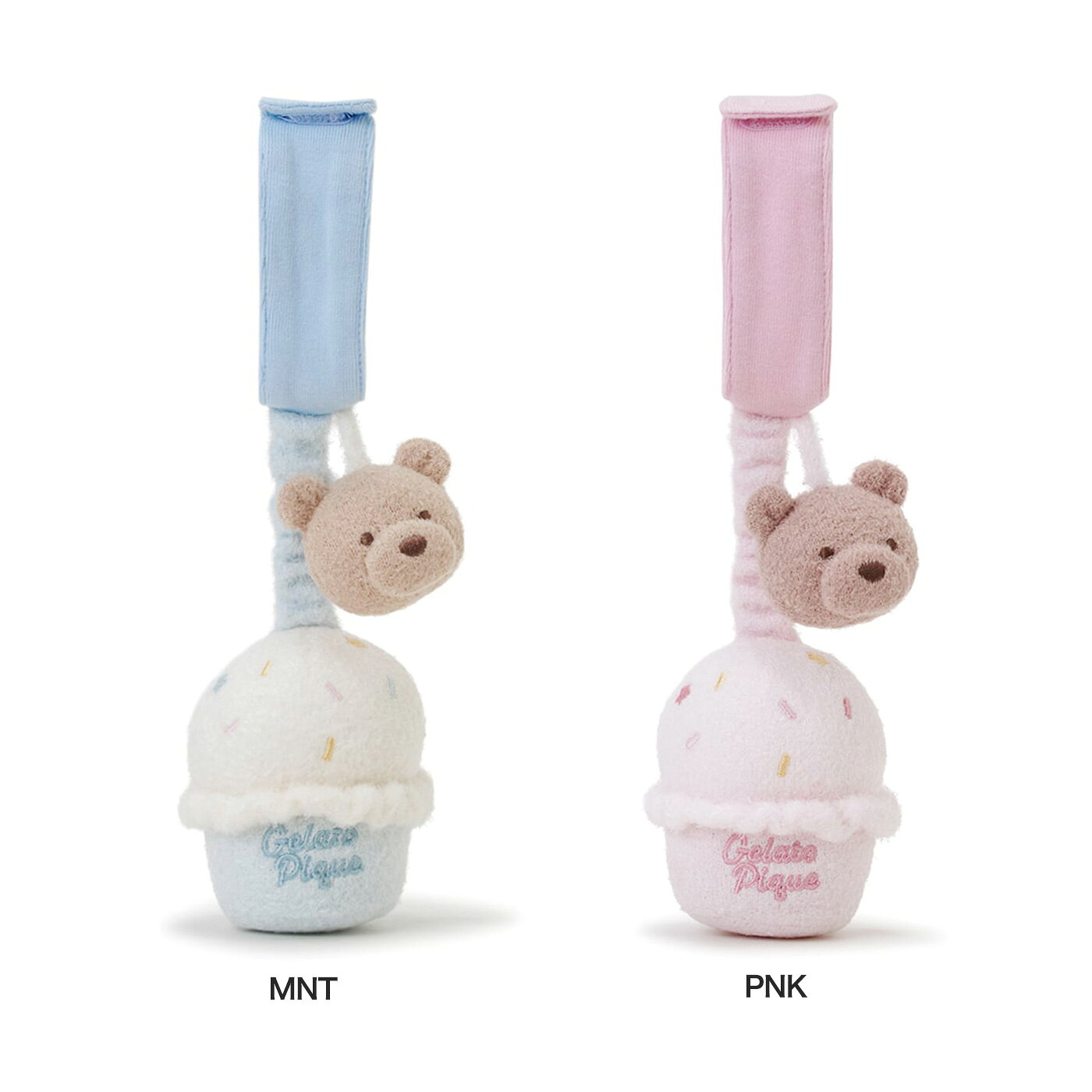 セレクト雑貨ムーのSALE20%OFF ジェラートピケ ベビー gelato pique BABY スムーズィーアイスクリームベアベビーカートイ pbgg262418 出産祝い おもちゃ 玩具 赤ちゃん 吊り下げ ぬいぐるみ ベビートイ ジェラピケ ギフトにおすすめ セレクト雑貨ムー｜アングル2