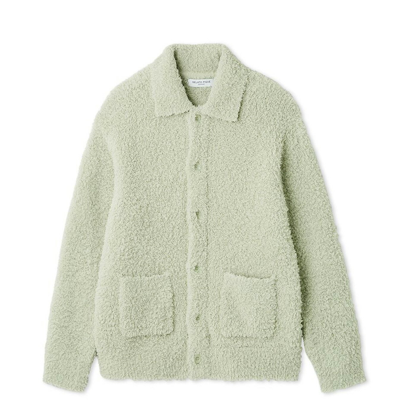 楽天市場】ジェラートピケ メンズ カーディガン（カラーグリーン