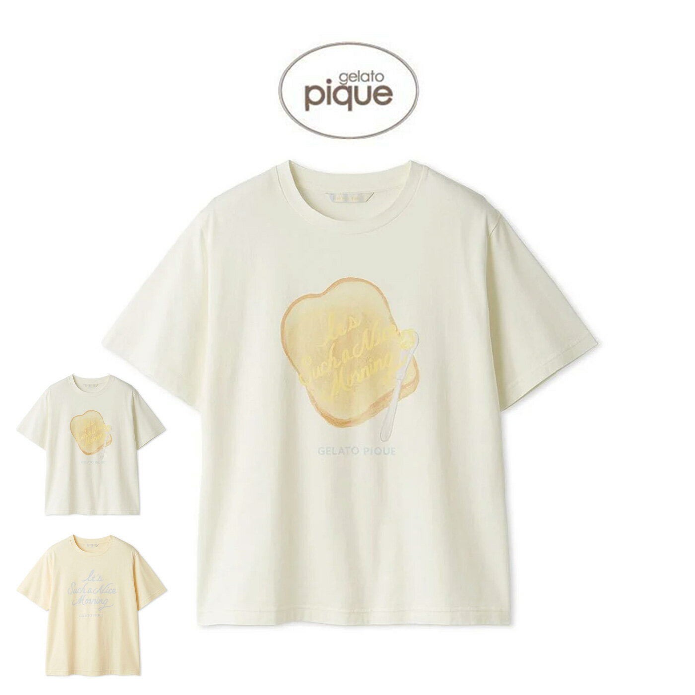 SALE30%OFF ジェラートピケ gelato pique モーニングワンポイントTシャツ pwct252280 ジェラピケ ルームウェア パジャマ 部屋着...