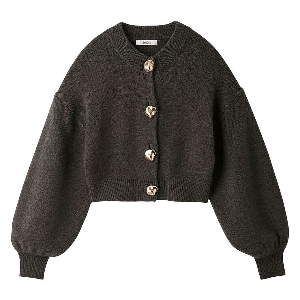 SNIDEL◆ニット・セーター(厚手)/one/ナイロン/GRY/SWNT245038 SNIDEL◆ニット・セーター(厚手)/one/ナイロン/GRY/SWNT245038