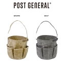 POST GENERAL(ポストジェネラル) WAXED CANVAS TOOL BAG ROUND / ワックスドキャンバス ツールバッグ ラウンド キャンプ...