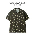 SALE40%OFF GELATO PIQUE HOMME ジェラートピケ オム 接触冷感 ベアプリントカットソーシャツ pmct242925 メンズ トップス...