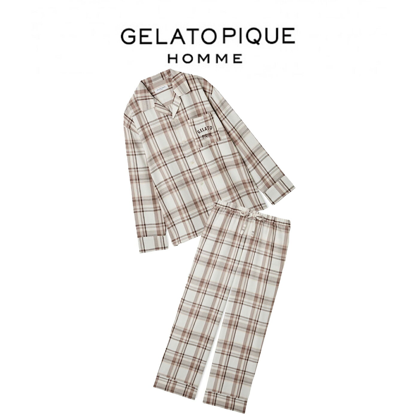 顼ȥԥ  GELATO PIQUE HOMME ȥɥå&󥰥ѥĥå pmft254997set pmfp254998 ...