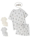ジェラートピケ gelato pique 接触冷感 コアラ柄Tシャツ&ショートパンツ pwct254249 pwcp254250 ジェラピケ ルームウェア パジ...