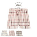 ジェラートピケ gelato pique トレンドチェック柄ショートパンツ pwfp254293 ジェラピケ ルームウェア パジャマ 部屋着 レディース 2025秋 ギフト プレゼントにおすすめ セレクト雑貨ムー