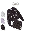 ジェラートピケ gelato pique HALLOWEEN リボンフェザーカーディガン&ショートパンツセット pwnt254026set pwnp254028...