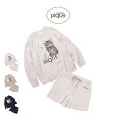ジェラートピケ gelato pique ツインキャットジャガードプルオーバー&ショートパンツセット pwnt254119 pwnp254120 ジェラピケ ルームウェア パジャマ 部屋着 猫 レディース 2025秋 ギフト プレゼントにおすすめ セレクト雑貨ムー