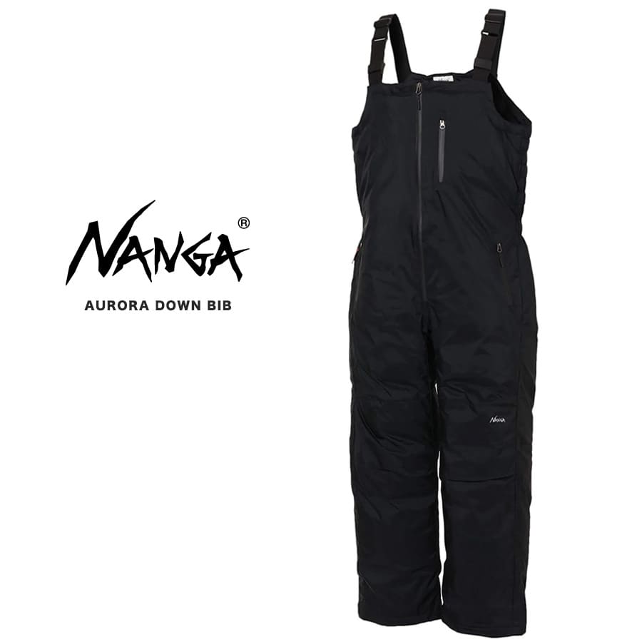 NANGA ナンガ AURORA DOWN BIB オーロラダウンビブ nd2341-1i302モデル アウトドア 冬キャンプ 雪中キャンプ 雪遊び スパニッシュダックダウン760FP セレクト雑貨ムー