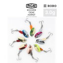RGM(ルースター ギア マーケット) 回 RORO 3.0g ルアー 川・湖・海 対応可能 釣りキャンプ ROOSTER GEAR MARKET・JACKALL(ジャッカル) セレクト雑貨ムー
