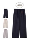 ジェラートピケ gelato pique ワンポイントロングパンツ pwcp254275 ジェラピケ パジャマ 部屋着 ルームウェア レディース 2025秋 ギ...