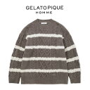 SALE30%OFF ジェラートピケ オム GELATO PIQUE HOMME ベビモコアランボーダープルオーバー pmnt245056 ジェラピケ メンズ ...