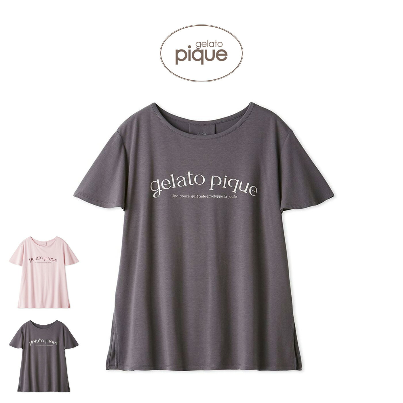 ジェラートピケ gelato pique マタニティレーヨンロゴプルオーバー ppct264429 ジ...