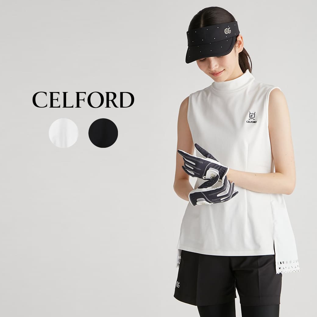 CELFORD セルフォード【CELFORD GOLF】バックペプラムプルオーバー cwft231021 レディース ゴルフウェア コーデ 23春 トップス 速乾 ロゴ刺繍 体温調節機能 セレクト雑貨ムー【S10】