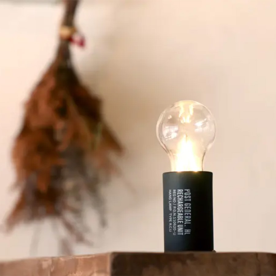 POST GENERAL(ポストジェネラル) HANG LAMP RECHARGEABLE UNIT TYPE2 ハングランプ リチャージャブルユニット タイプ2 USB充電 LEDライト ハイモード時100ルーメン 車中泊 キャンプ インテリア 防災用 98217-0006 セレクト雑貨ムー
