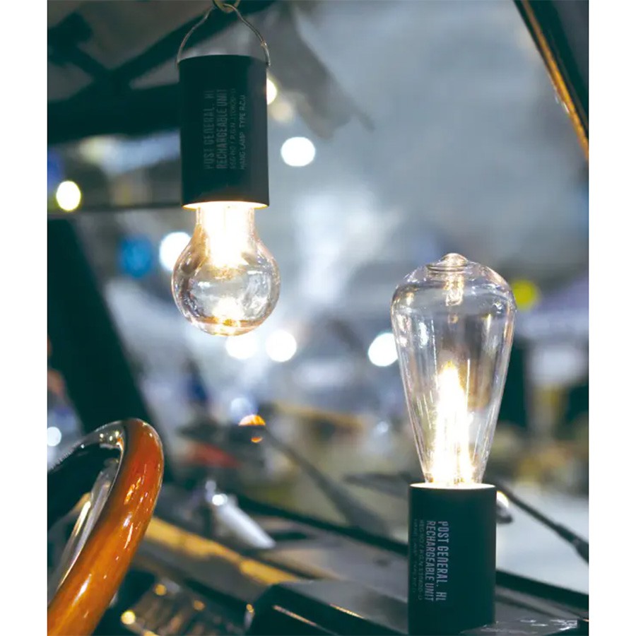 POST GENERAL(ポストジェネラル) HANG LAMP RECHARGEABLE UNIT TYPE2 ハングランプ リチャージャブルユニット タイプ2 USB充電 LEDライト ハイモード時100ルーメン 車中泊 キャンプ インテリア 防災用 98217-0006 セレクト雑貨ムー