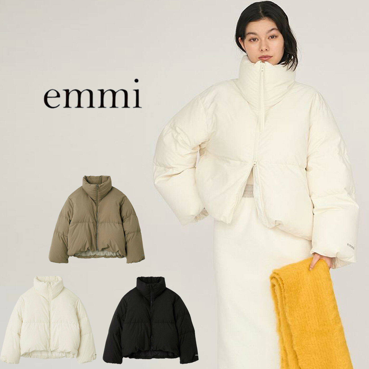 emmi atelier エミ アトリエ クロップドフォルムダウンコート 13wfc255001 レディース アウター 撥水 ボリューム 2025冬 セレクト雑貨ムーのサムネイル