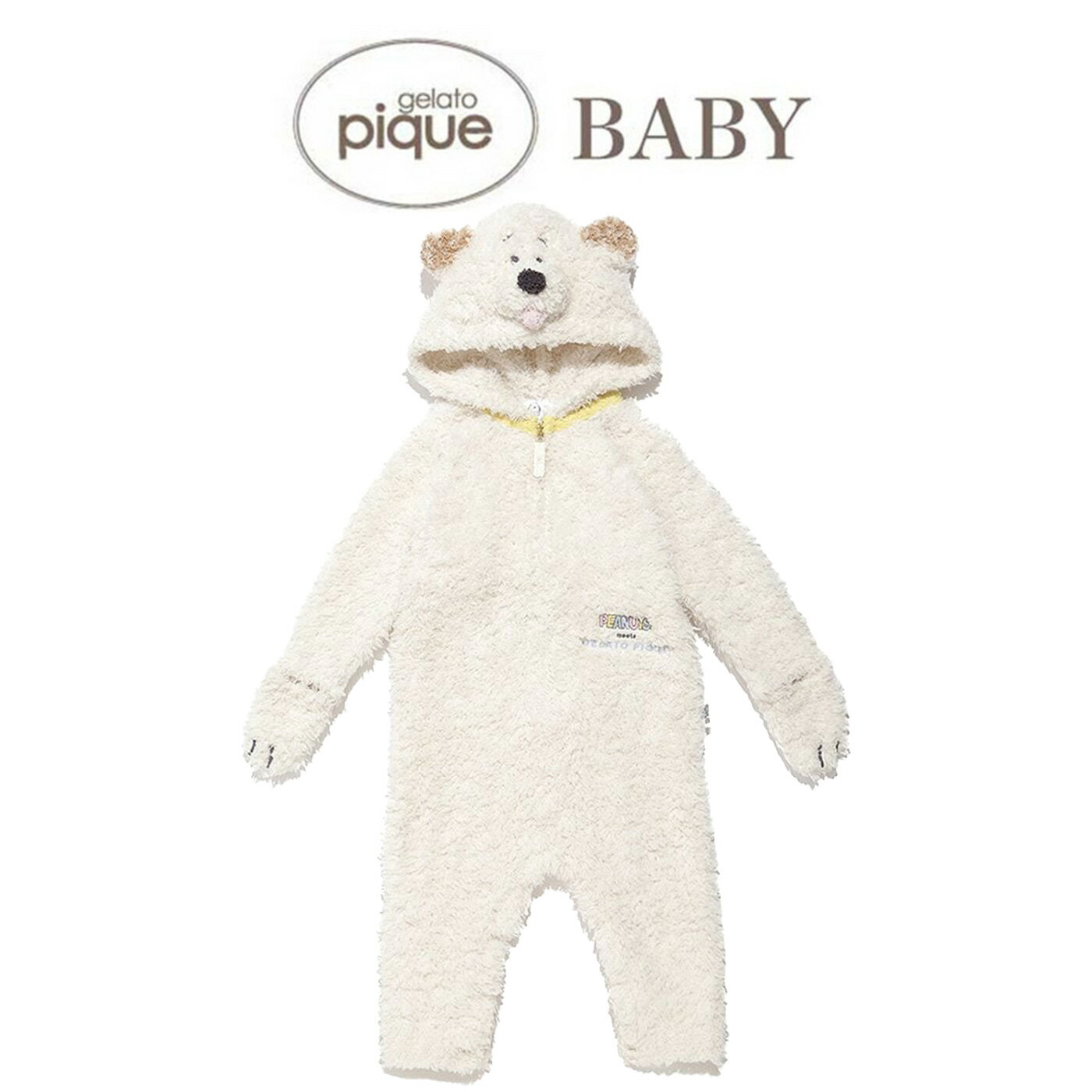 ジェラートピケ ベビー gelato pique PEANUTS PUPPIES BABY アンディロンパース pbno255452 スヌーピー..