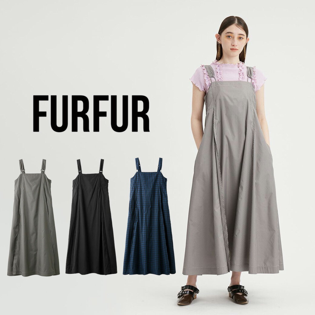 FURFUR ファーファー フレアジャンパースカート rwfo244010 レディース ワンピース ジャンスカ ロングスカート スポーティ フレアシルエット ロング丈 2024秋 セレクト雑貨ムー【P10】のサムネイル