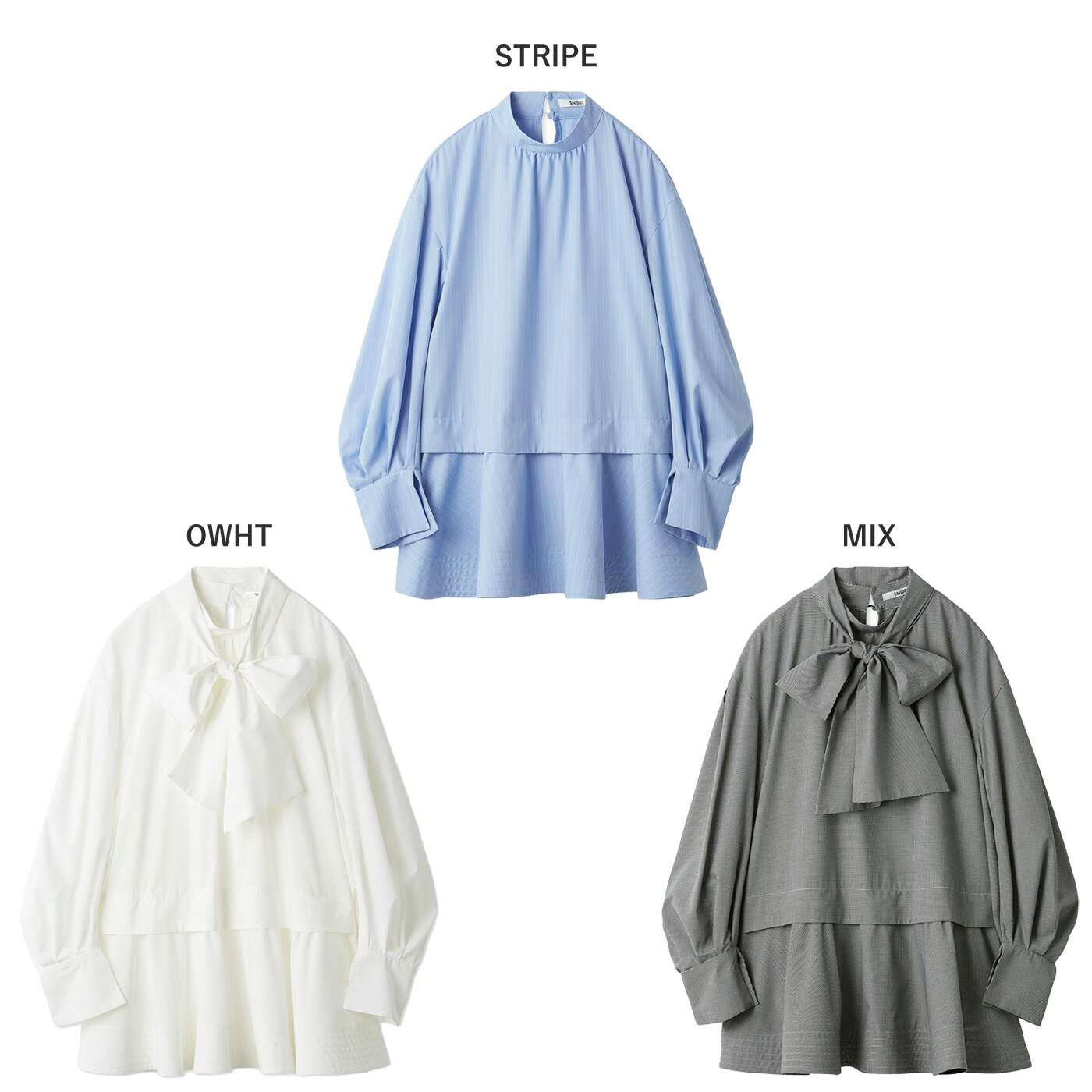 SALE40%OFF スナイデル SNIDEL Sustainableバリエボリュームチュニックブラウス swfb255071 レディース トップス 長袖 エレガント フレア セレクト雑貨ムー