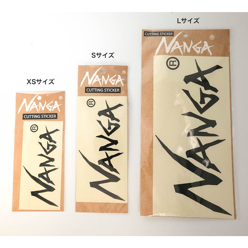NANGA LOGO CUTTING STICKER (SMALL)ナンガロゴカッティングステッカー(小) アウト...