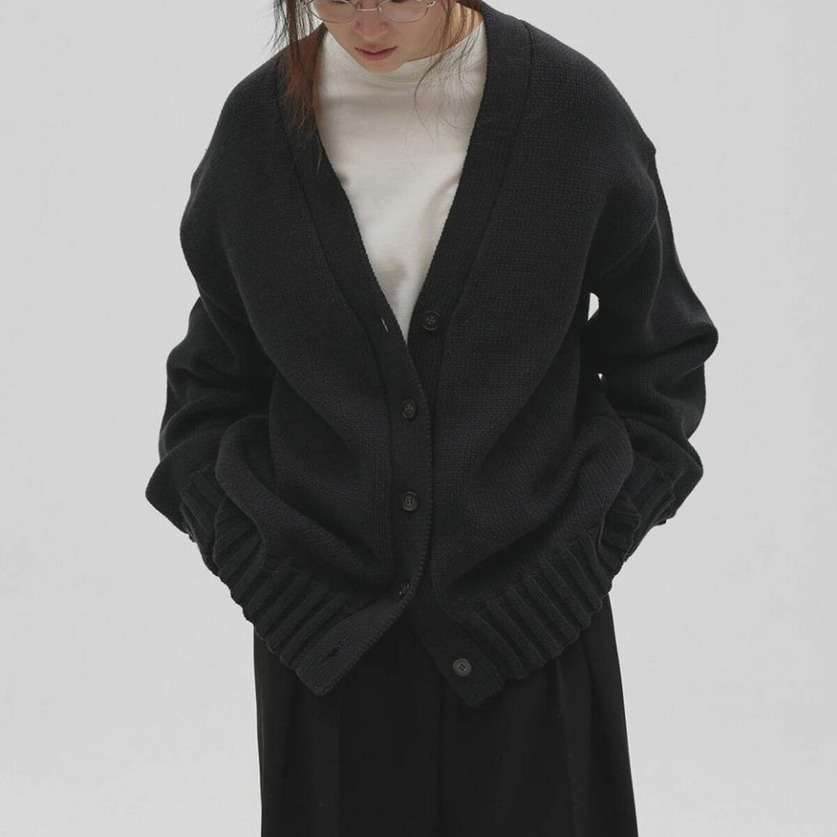 (予約) TODAYFUL トゥデイフル Boyfriend Knit Cardigan ボーイフレンドニットカーディガン 12620530(10月下旬以降入荷) トップス 羽織 Vネック ミニマル レディース 2026冬 セレクト雑貨ムー