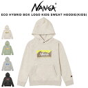 NANGA ナンガ ECO HYBRID BOX LOGO KIDS SWEAT HOODIE(KIDS) エコハイブリッド ボックスロゴ キッズ スウェットフ...
