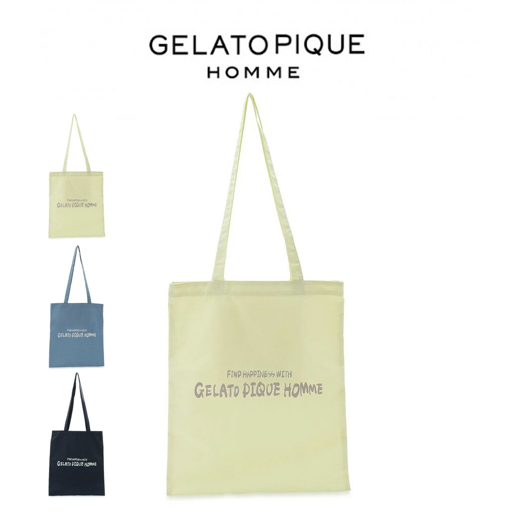 SALE50%OFF GELATO PIQUE HOMME ジェラートピケオム メッセージワンポイントロゴトートBAG phgg242948 ジェラピケ メンズ 鞄 ショッピングバック エコバッグ プレゼントにおすすめ セレクト雑貨ムーのサムネイル
