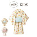 (20日24時間限定ポイント10倍)gelato pique kids ジェラートピケ キッズ ONLINE限定 KIDS フルーツ柄浴衣セット pkft242416 上衣 ワンピース 帯 3点set ジェラピケ 夏祭り 夏コーデ 子供服 親子コーデ ペアコーデ ギフト プレゼント セレクト雑貨ムー