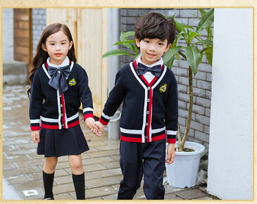 子供 入学式 スーツ キッズ 卒業式 男の子 女の子 制服 上下セット フォーマル スクールカーディガン 学生服 スカート 長袖 コットン カーディガン シャツ ブラウス 児童 幼稚園・発表会・生日会・演出服 スーツ セット 子供タキシード キッズ スクール ニット ベスト