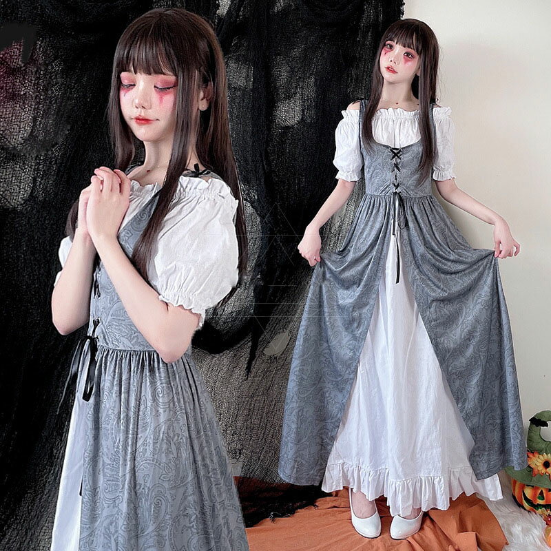 送料無料 ハロウィン コスチューム メイド 仮装 バンパイア メイド服 ドイツ 魔女 デビル 悪魔 Halloween ハロウイングッズ イベント コスプレ 花嫁に変装 吸血鬼 変装 大人用 スチューム豪華 ハロウィ-ン ゾンビ 花嫁 ハロウイン コスプレ ゾンビ 花嫁 仮装 コスチューム