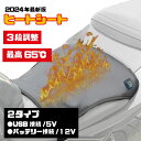急速 極暖 最高65℃ バイク用 ヒーターシート 正規品 3段階 温度調整可 薄型 即暖 脱着簡単 防水 保温性高い 高級感 バッテリー12V USB バイクシ...