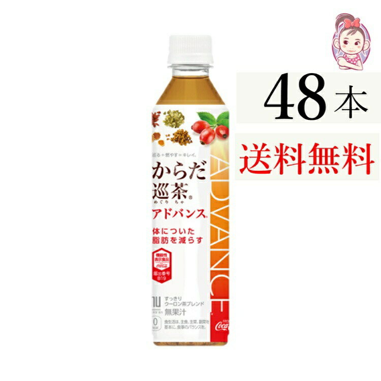 送料無料 からだ巡茶アドバンス 410ml PET 24本×2ケース 計:48本