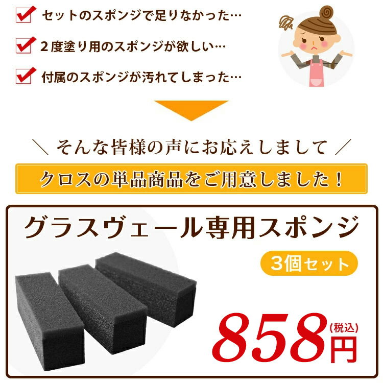 【最大500円OFFクーポン 5/9 20:00〜16 1:59】スポンジ(小) 【3個セット】 グラスヴェール 新生活 引越し 掃除 大掃除 3