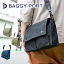 【ポイント10倍】BAGGYPORT バギーポート ロウ引きパラフィン加工帆布 ショルダーバッグ ACR-458 鞄 メンズ レディース ブランド 日本製 国産 斜めがけバッグ B5サイズ対応 撥水 シンプル 送料無料 黒 カーキ 緑 紺色 青 プレゼント ギフト