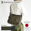 【ポイント10倍】BAGGYPORT バギーポート 黒さび染め フラップ付きショルダーバッグ GRN9601 鞄 日本製 国産 帆布 キャンバス 肩掛けバッグ ...