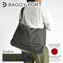 【ポイント10倍】BAGGYPORT バギーポート 黒さび染め フラップ付きショルダーバッグ GRN9602 鞄 日本製 国産 帆布 キャンバス 肩掛けバッグ ...