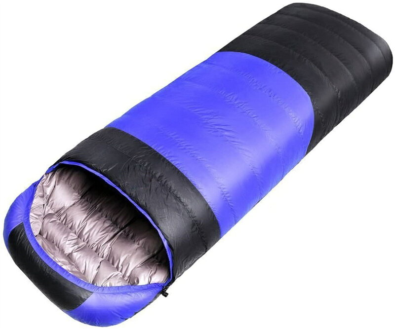 即納 寝袋 冬用 シュラフ 封筒型 最低温度-30度 2.3kg 防水保温 高級ダウン 軽量 コンパクト 丸洗い可能 車中泊 キャンプ 室内 キャンプ、登山、フィッシング 防災用 収納ケース付 三色選択 防災グッズ 防災備品 selfshop-10000037 セルフショップ サンプル画像2