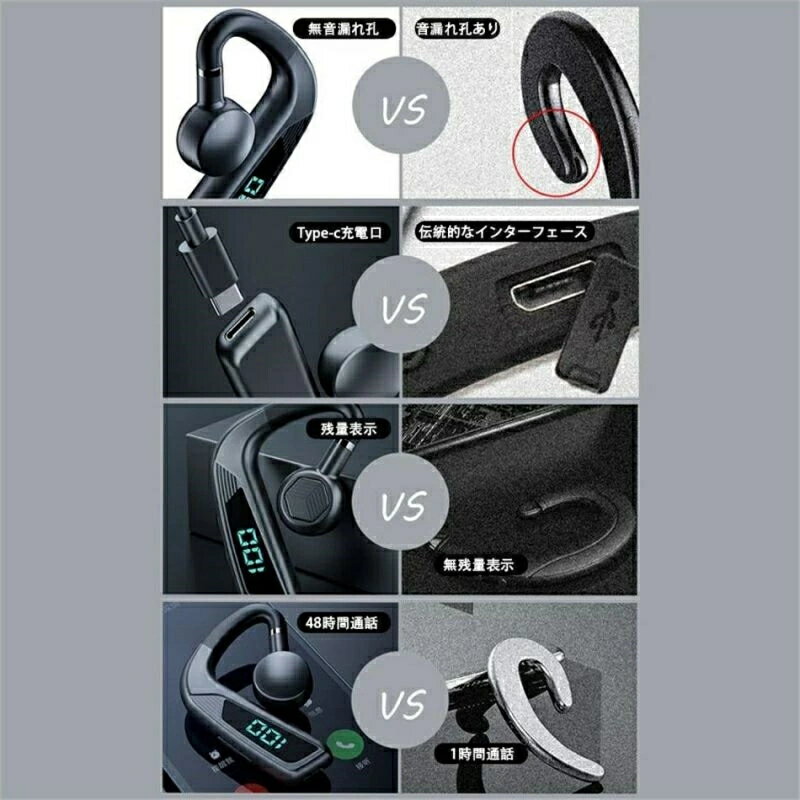 骨伝導イヤホン ワイヤレスイヤホン Bluetooth5.2 ブルートゥース イヤホン 音漏れ...