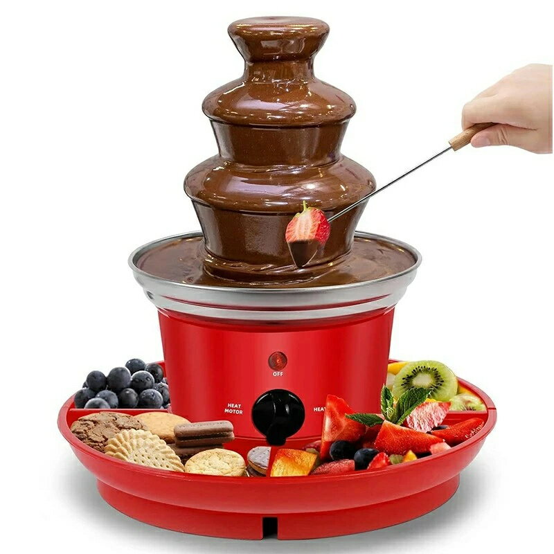 チョコレートファウンテン チョコフォンデュ チョコファウンテン チョコ フォンデュ鍋 チョコレートフォンデュ ホームパーティ【送料無料】