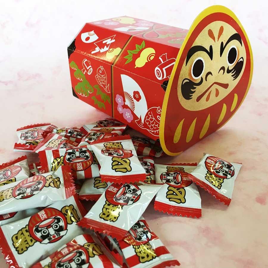 合格祈願 受験生応援 合格 応援 祈願 応援グッズ お菓子 キャンディ はちみつレモン味 受験 合格祈願だるまキャンディ-BOX